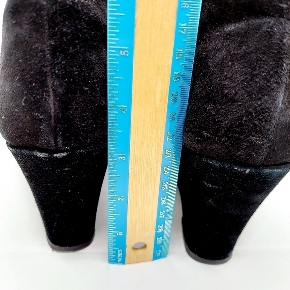 Dolce Vita Black Size 9 Lace Up Wedge Booties - Picture 6 of 12